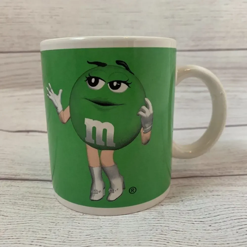 Green M&M Coffee Mug Collectible Mars Cup by Cyrk, Inc. Tea Hot Chocolate